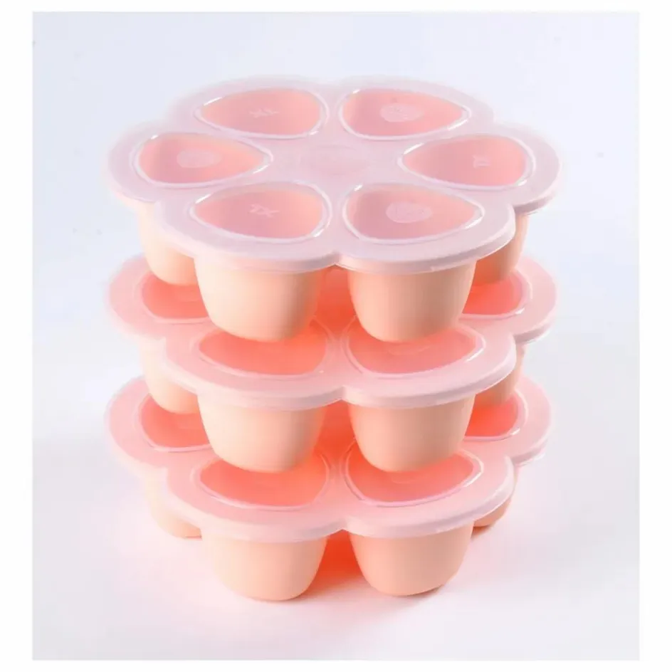 Béaba Premiers Repas|Puériculture*Moule multiportions en silicone - 6 x 90 ml |