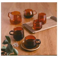 Kinto Art De La Table*Mug Sépia en verre |