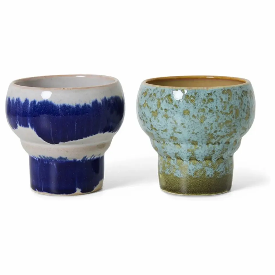 Online HKliving Mugs Lungo - Set de 2 | Indigo