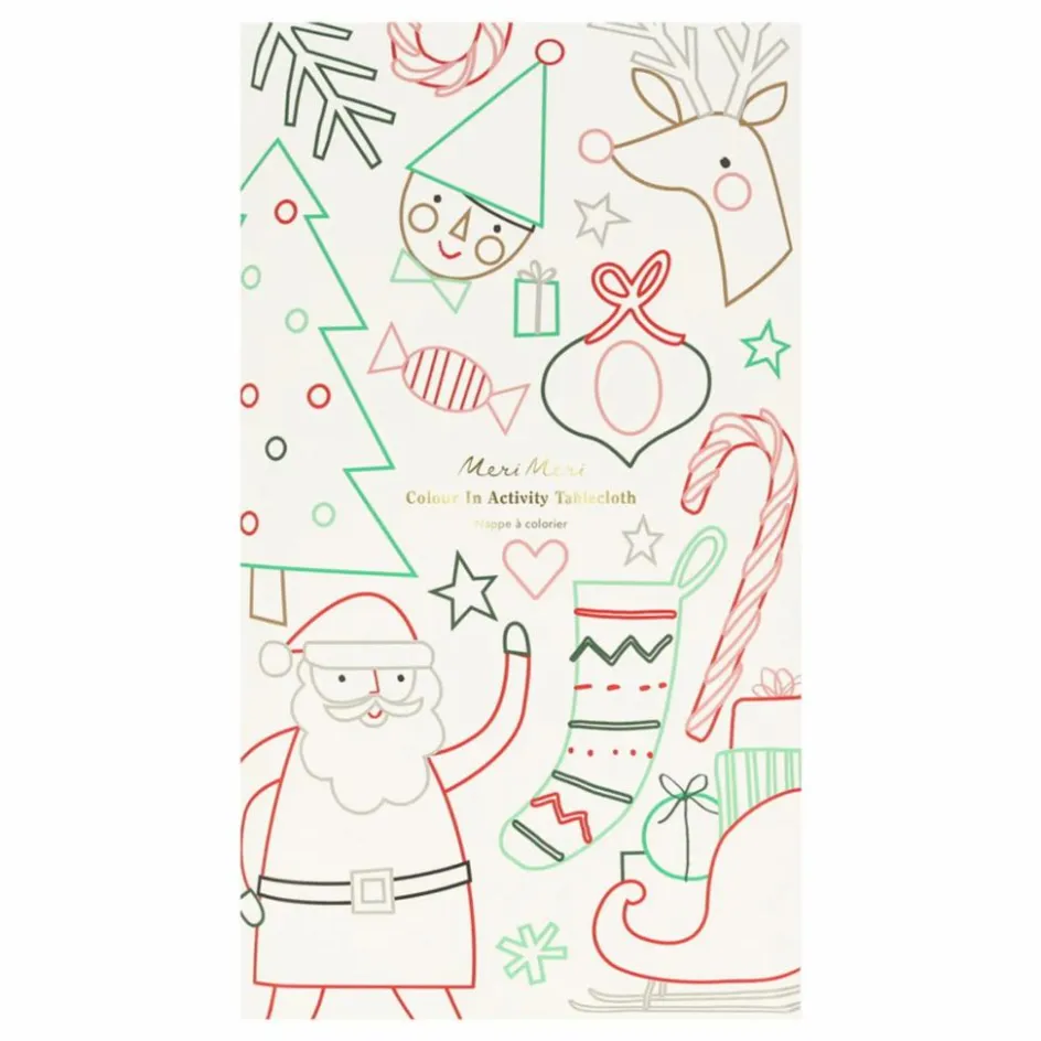 Enfant Meri Meri Décoration De Fête*Nappe de Noël à colorier