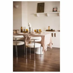 Gabrielle Paris Nappe en lin lavé vichy || Linge De Table|Art De La Table