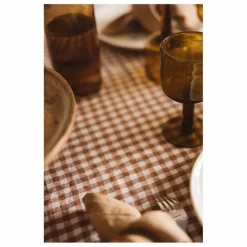 Gabrielle Paris Nappe en lin lavé vichy || Linge De Table|Art De La Table