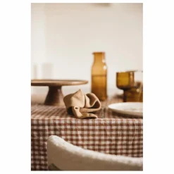 Gabrielle Paris Nappe en lin lavé vichy || Linge De Table|Art De La Table
