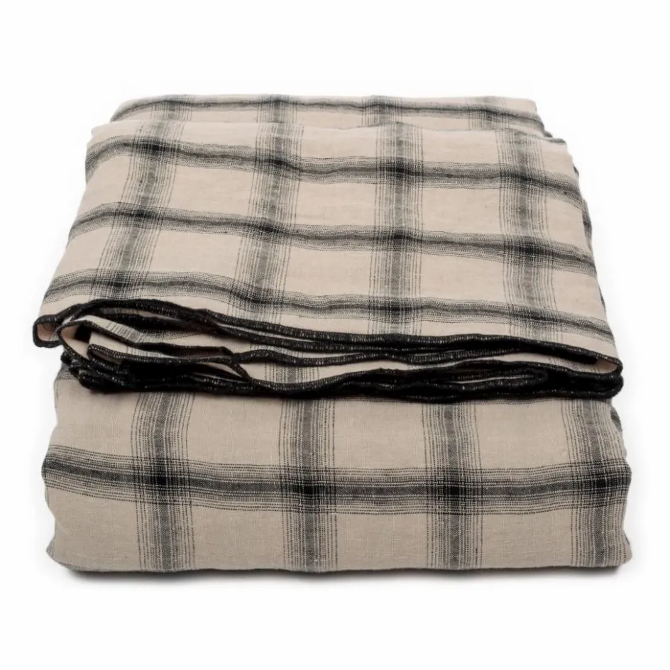 Sale Nappe Highlands à carreaux en lin lavé | Linge De Table|Art De La Table