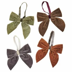 Best Nœuds décoratifs en velours - Set de 4 | Enfant Décoration De Fête