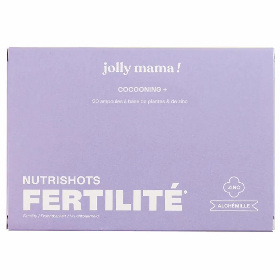Outlet Jolly Mama Nutrishots Boost fertilité Compément alimentaire - 20 ampoules de 10 ml Non teinté