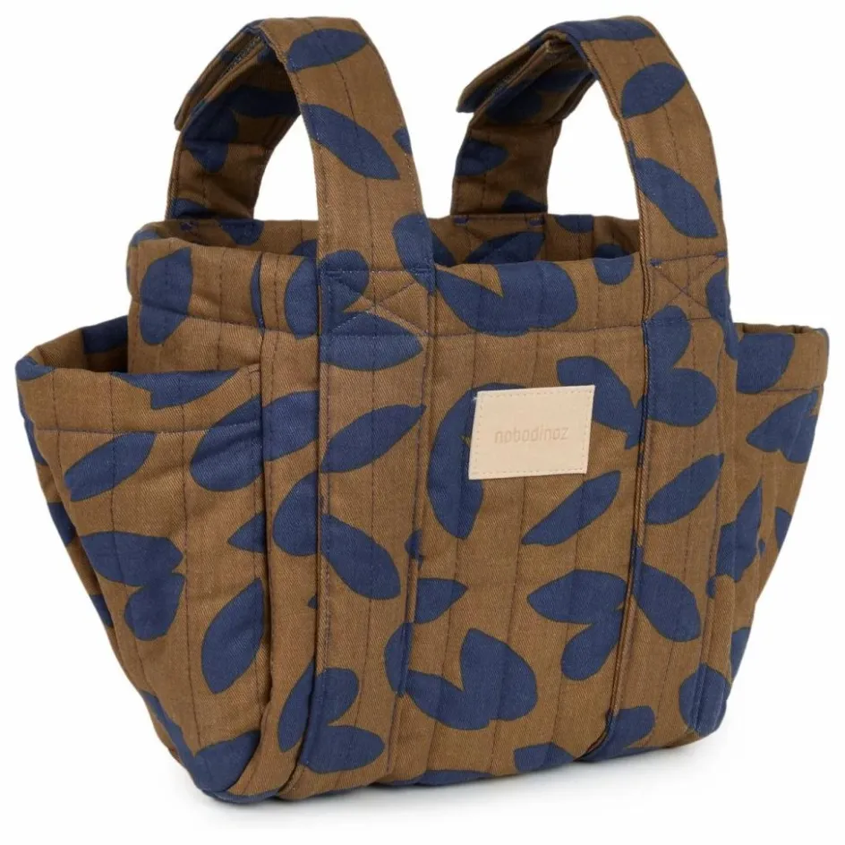 Nobodinoz Organisateur de poussette Hyde Park Blue Leaves || Puériculture|Accessoires De Poussettes