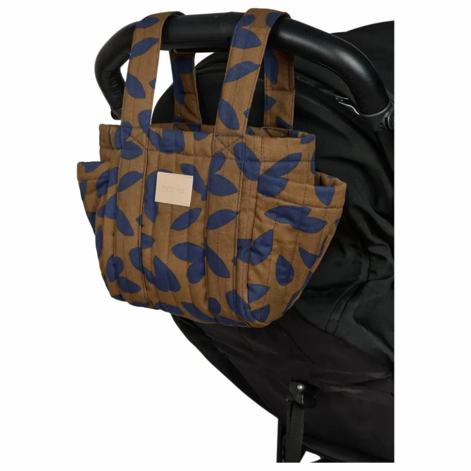 Nobodinoz Organisateur de poussette Hyde Park Blue Leaves || Puériculture|Accessoires De Poussettes