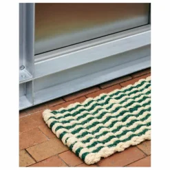 Discount Hay Paillasson Coco Stripe Wave | Vert foncé
