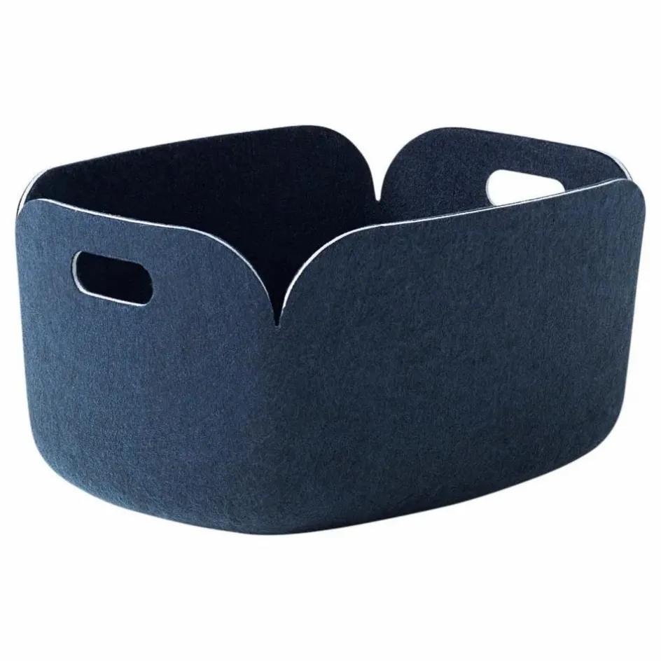 Outlet Muuto Panier de rangement Restore Bleu nuit