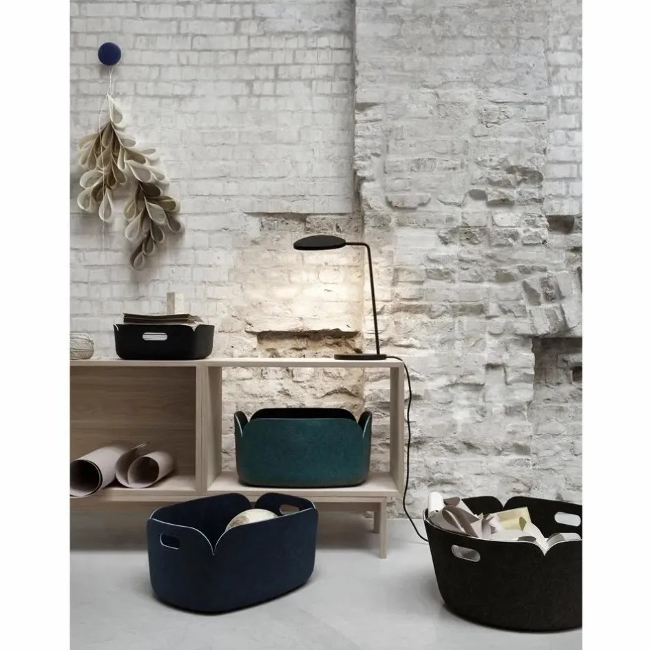 Outlet Muuto Panier de rangement Restore Bleu nuit
