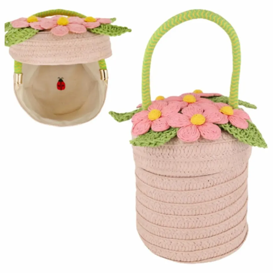 Clearance Meri Meri Panier Fleurs Rose