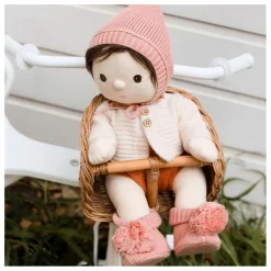 Olli Ella Poupées*Panier vélo pour poupée en rotin