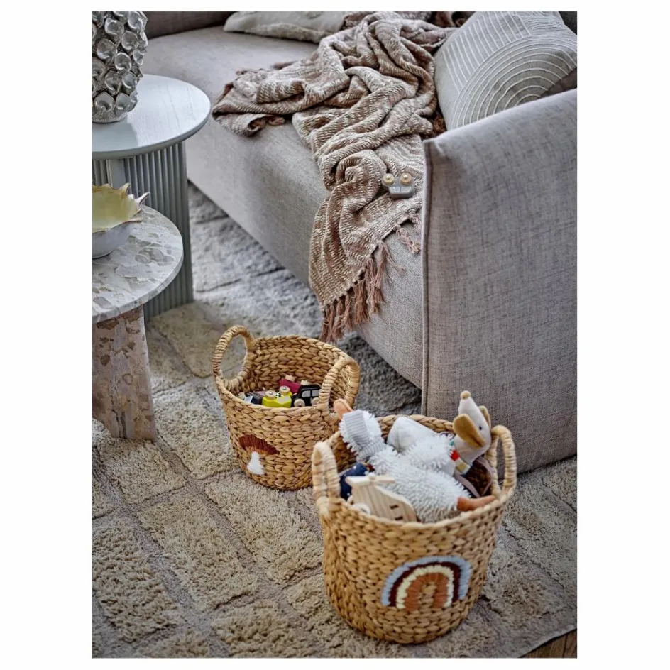 Bloomingville Mini Paniers de rangement Agnes - Set de 2 | Beige