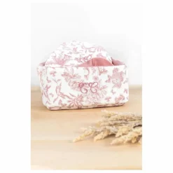 Sale Tartine et Chocolat Panière Toile de Jouy | Rose pêche