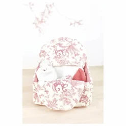 Sale Tartine et Chocolat Panière Toile de Jouy | Rose pêche
