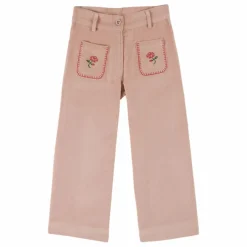 Hot Pantalon Brodé Velours Côtelé | Enfant Pantalons Jeggings