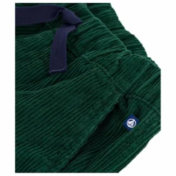 Petit Bateau Pantalon Cargo Velours Côtelé Coton Bio | Vert sapin