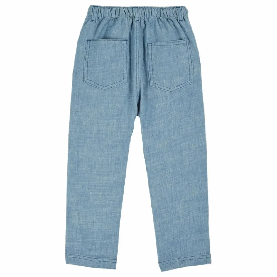 Best Emile et Ida Pantalon Chambray | Bleu