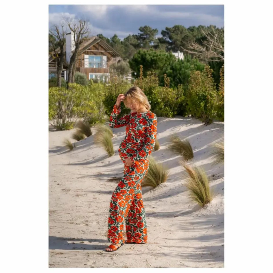 Paloma Collection Pantalon de Grossesse Andrea Coquelicot ||Femme Pantalons|Vêtements Pour La Grossesse/Maternité