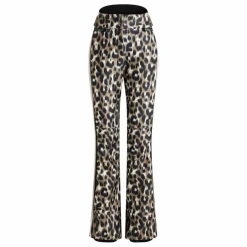 Fusalp Pantalon de Ski Fuseau Elancia Léopard | Marron clair