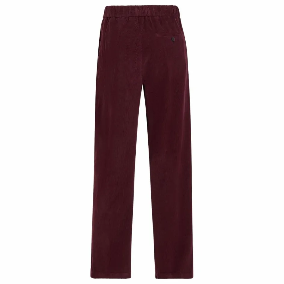 Femme Pomandère Pantalons*Pantalon Droit Elastiqué Velours Côtelé |
