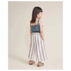 Outlet Búho Pantalon Etnic Rayures | Ecru