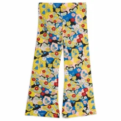 Mini Rodini Pantalon Flare Fleurie Coton Bio ||Enfant Leggings, Pantalons|Pantalons Jeggings