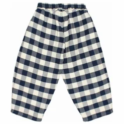 Best Búho Pantalon Gingham Carreaux | Bleu marine