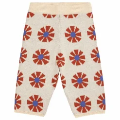 Hot Bobo Choses Pantalon Jacquard Maille Coton Bio | Beige