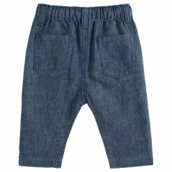 Emile et Ida Pantalon Lin Indigo ||Enfant Leggings, Pantalons|Joggers, Pantalons
