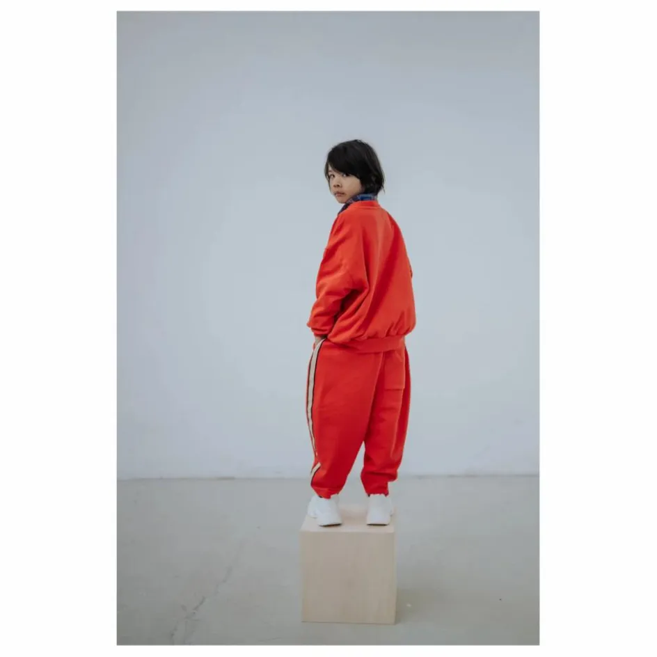 Online Repose AMS Pantalon Loose Coton Bio | Orange