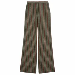 Maria de la Orden Pantalon Lova Rayé Laine ||Femme Pantalons