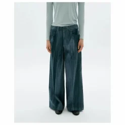 Sale Thinking Mu Pantalon Ombre Hedda Coton Bio | Bleu