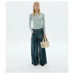 Sale Thinking Mu Pantalon Ombre Hedda Coton Bio | Bleu