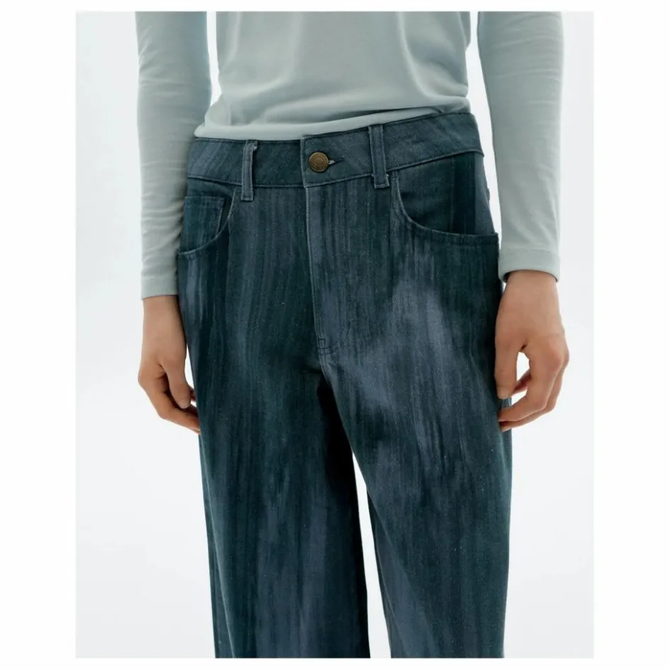 Sale Thinking Mu Pantalon Ombre Hedda Coton Bio | Bleu