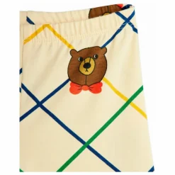 Online Mini Rodini Pantalon Ours Carreaux Coton Bio | Ecru