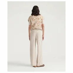 Online Momoni Pantalon Peter Velours Côtelé | Crème