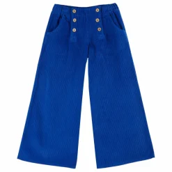 Clearance Emile et Ida Pantalon Pont Velours Côtelé | Bleu roi
