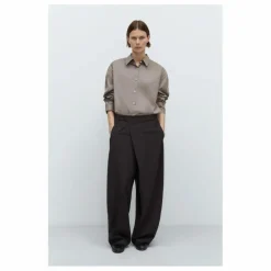 Sale Cordera Pantalon Portefeuille Tailoring Laine Vierge | Marron