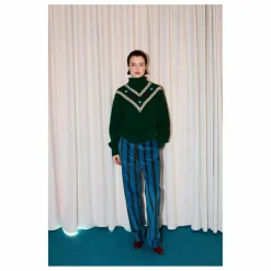 New Bobo Choses Pantalon Rayé Velours | Bleu