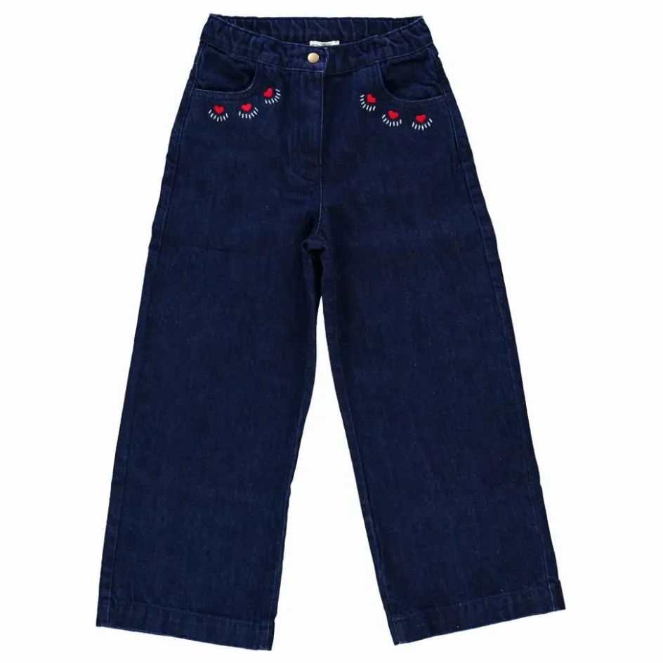 Bebe Organic Pantalon Tessa Denim | Bleu marine