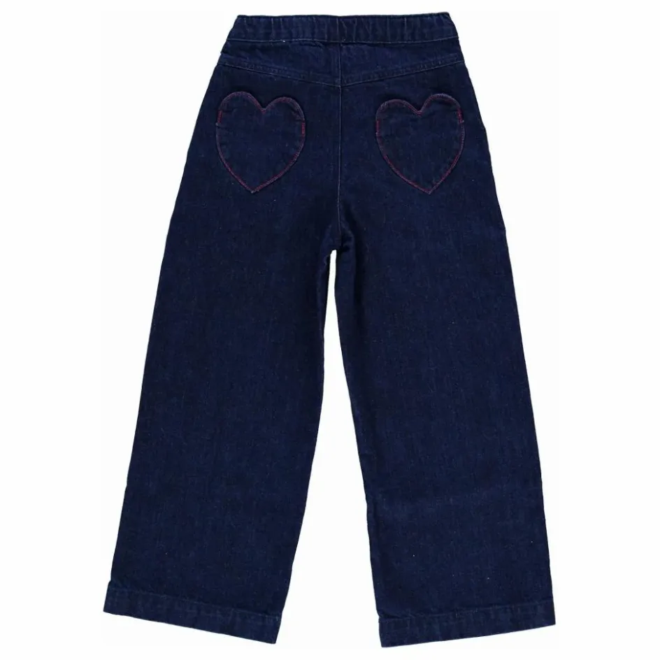 Bebe Organic Pantalon Tessa Denim | Bleu marine