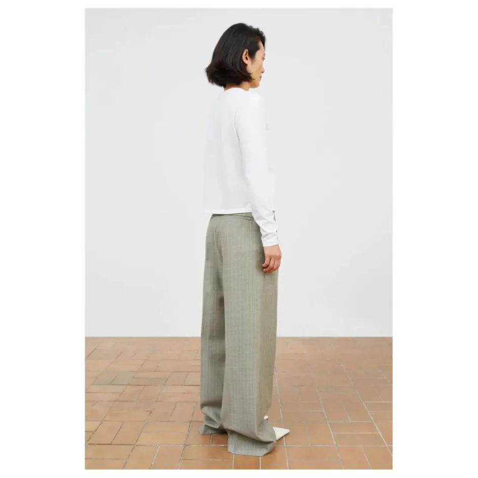 Sale Pantalon Thom Rayé Laine | Femme Pantalons