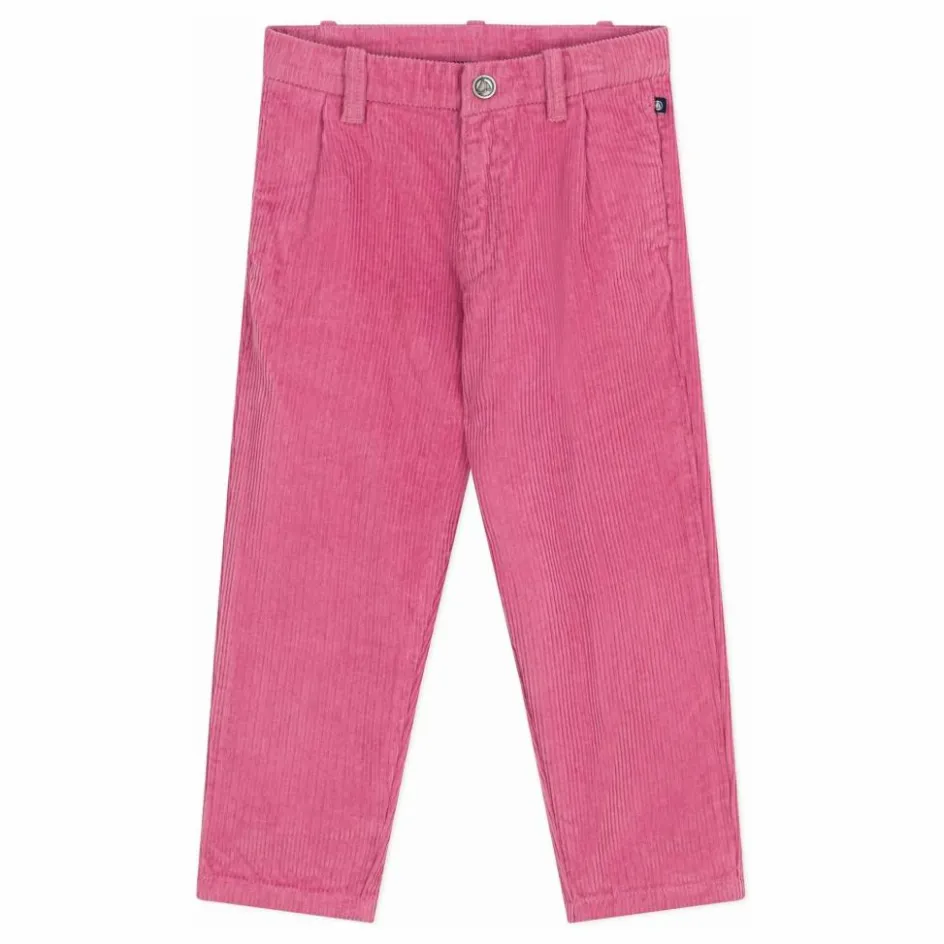 Clearance Petit Bateau Pantalon Velours Côtelé Coton Bio | Rose bonbon
