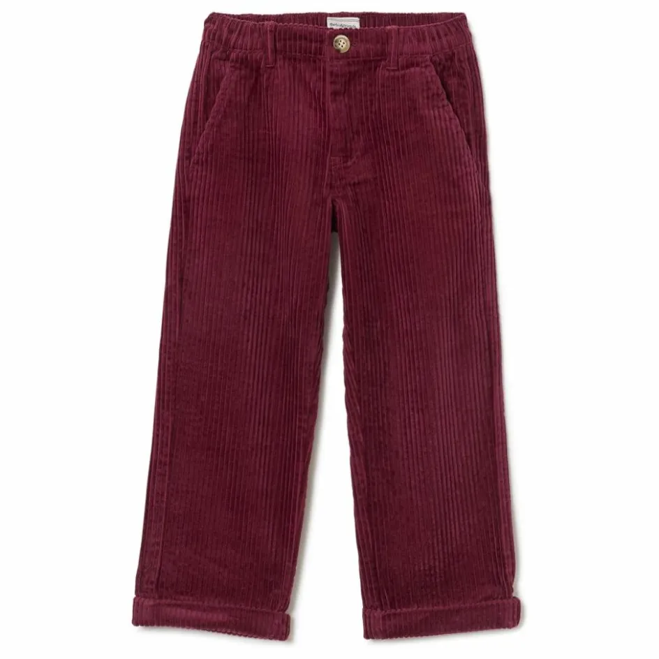 New garbo&friends Pantalon Velours Côtelé Mini | Bordeaux