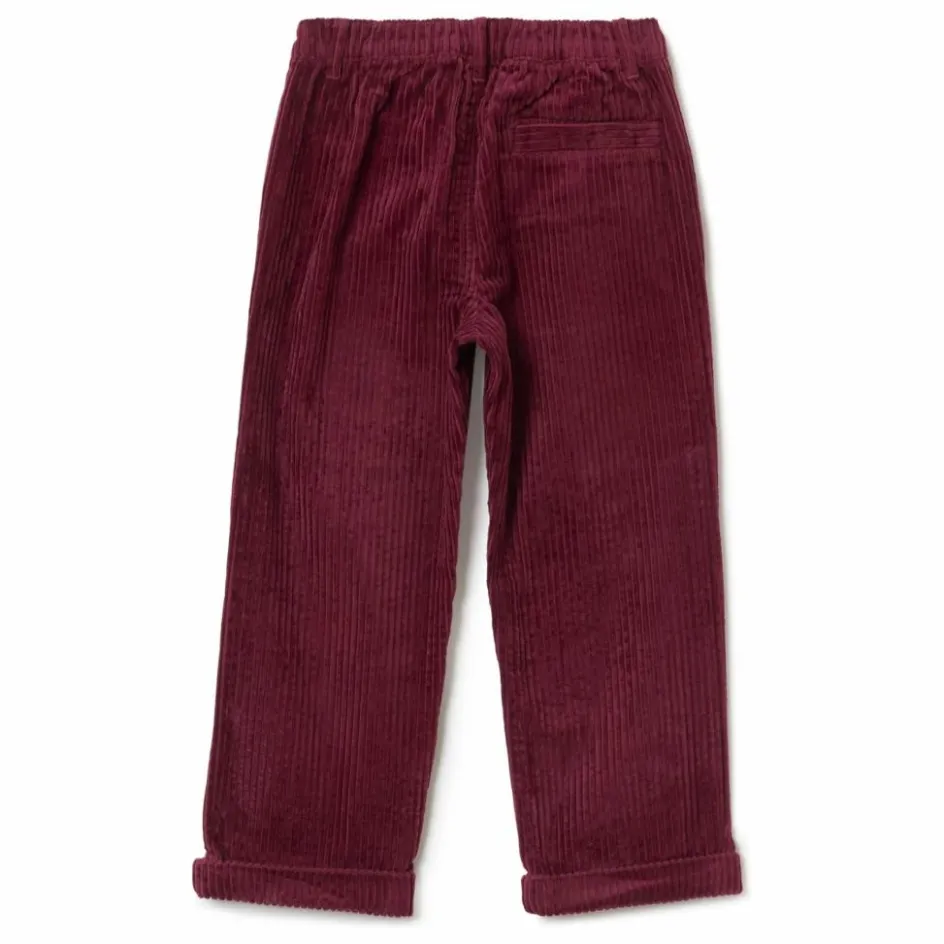 New garbo&friends Pantalon Velours Côtelé Mini | Bordeaux
