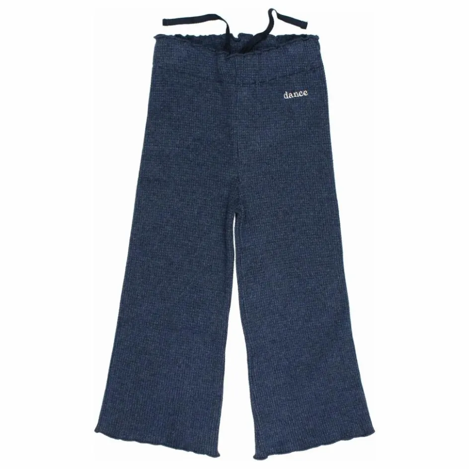 Hot Búho Pantalon Waffle | Bleu marine