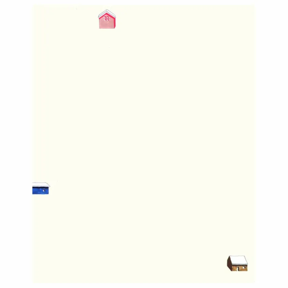 Online Season Paper Papier peint Maisons Multicolore