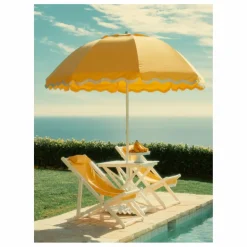 Business & Pleasure Co. Parasol festonné Beach Club || Mobilier De Jardin